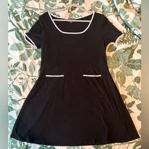 ModCloth Black and White Mod Mini Dress Size XL